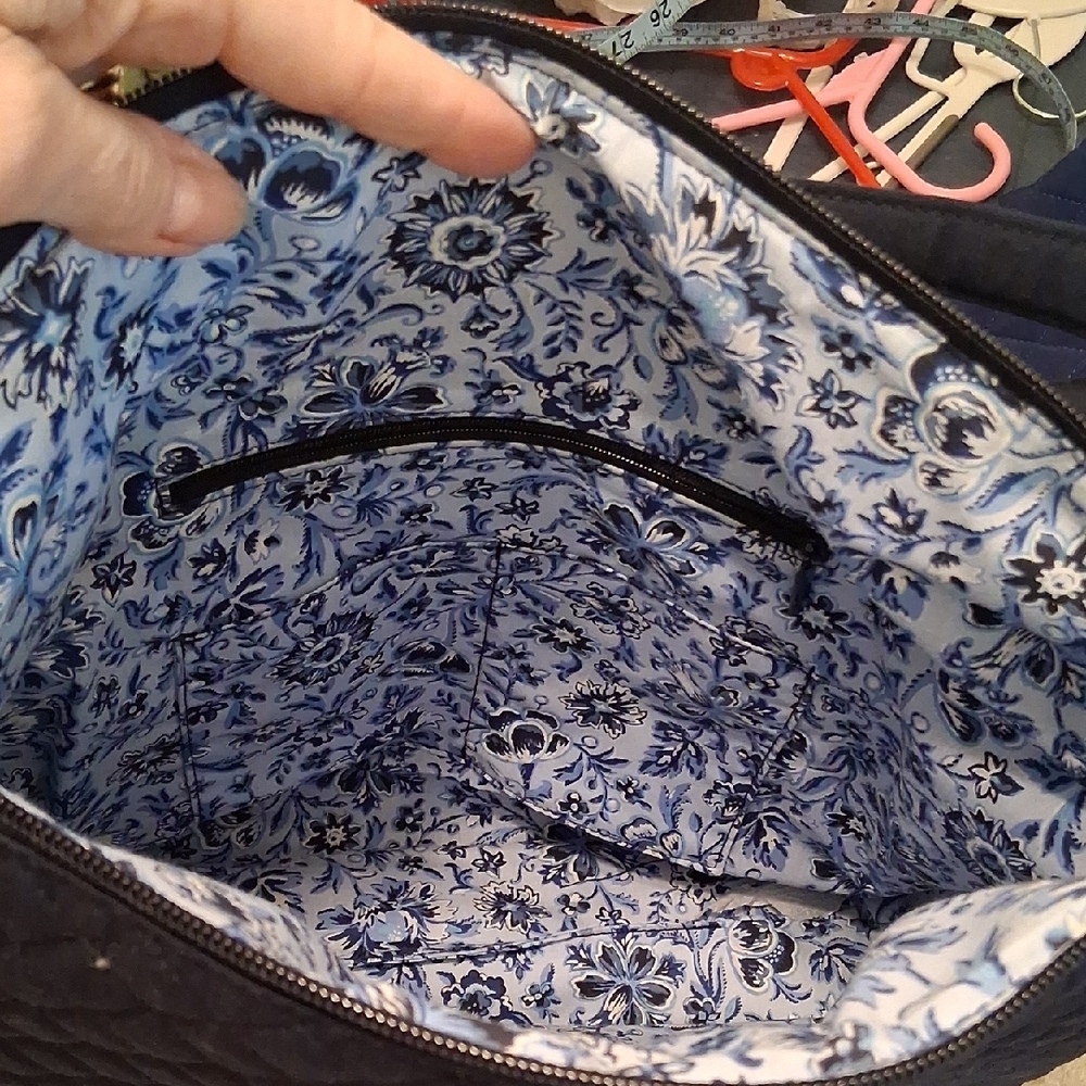 Vera Bradley Quilted Blue Tote - Picture 2 of 4